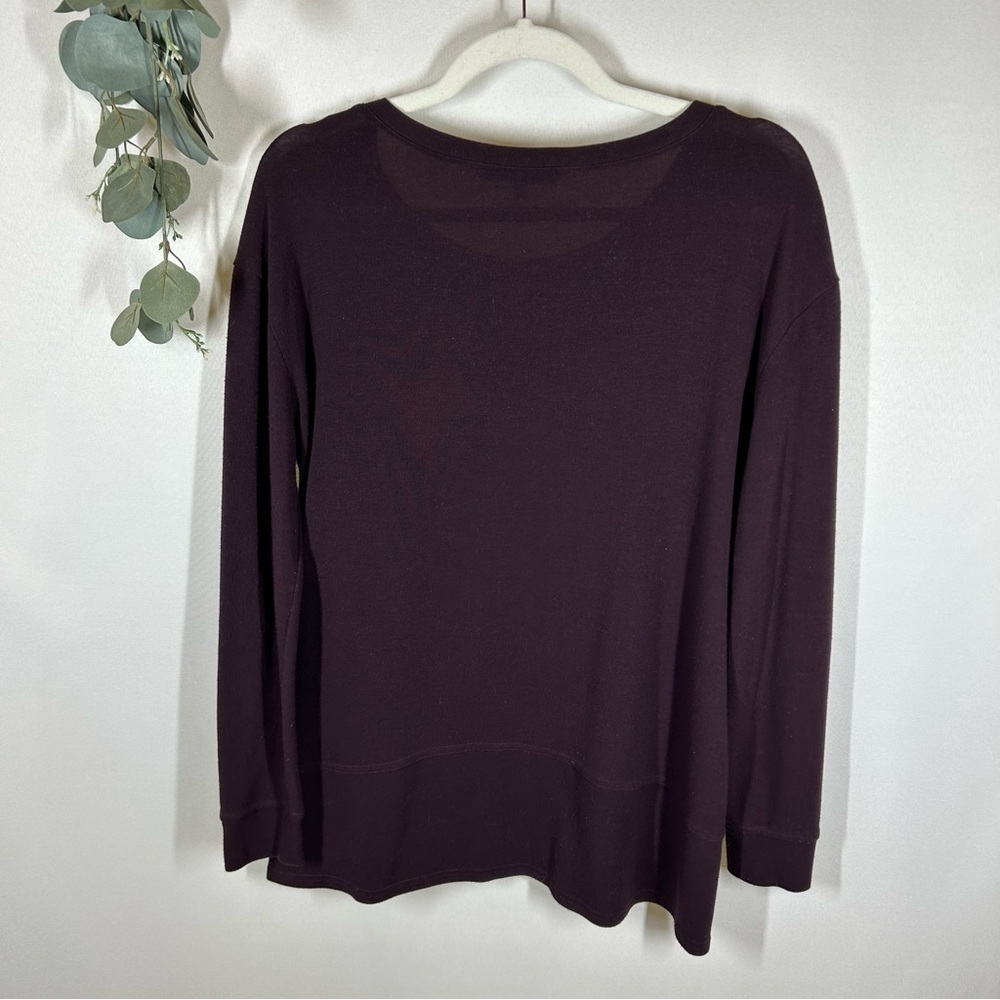 Cupcakes & Cashmere | Purple Long Sleeve Top Women’s Size Small - Picture 7 of 12